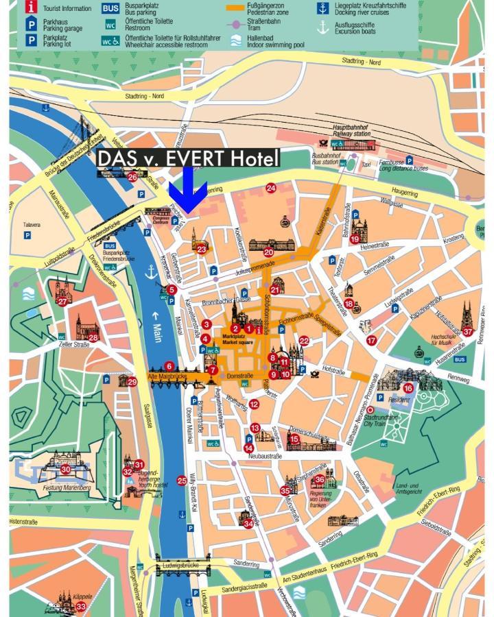 Das V Evert Hotel - Am Congress Centrum Wuerzburg Ngoại thất bức ảnh